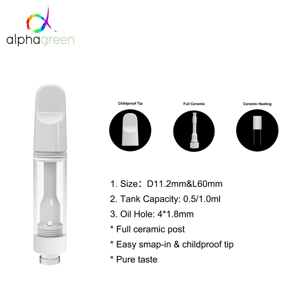 1ml Full Ceramic 510 Thread Cartridge